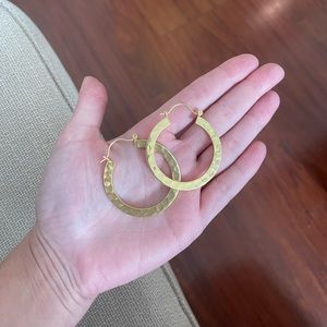 Madewell Oversized Gold Hoops
